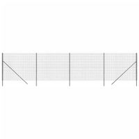 Ogrodzenie z siatki drucianej, antracytowe, 2x10 m