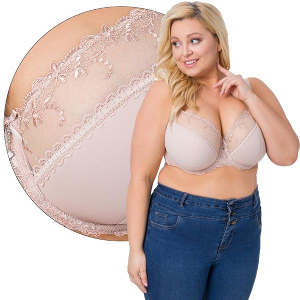 AVA biustonosz AV-1030 SEMI-SOFT beżowy 80G zdjęcie 1