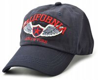 CZAPKA z Daszkiem BEJSBOLÓWKA CALIFORNIA granatowa