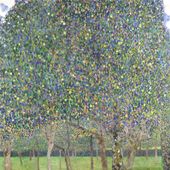 Plakat 20x20cm  Pear Tree, Gustaw Klimt Vintage do Salonu