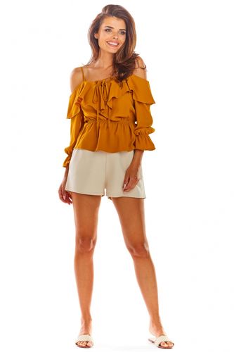 Bluzka Model A309 Camel - awama Brązowy 36 na Arena.pl