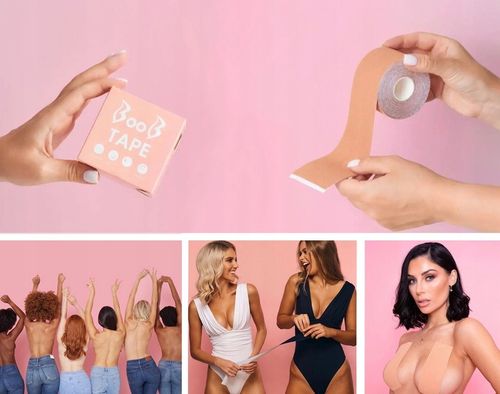 TAŚMA MODELUJĄCA UNOSZĄCA DEKOLT BIUST BOOB TAPE BIUSTONOSZ PUSHUP TAPING na Arena.pl