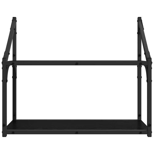 Półka ścienna z półką Czarny dąb 60 x 21 x 51 cm na Arena.pl