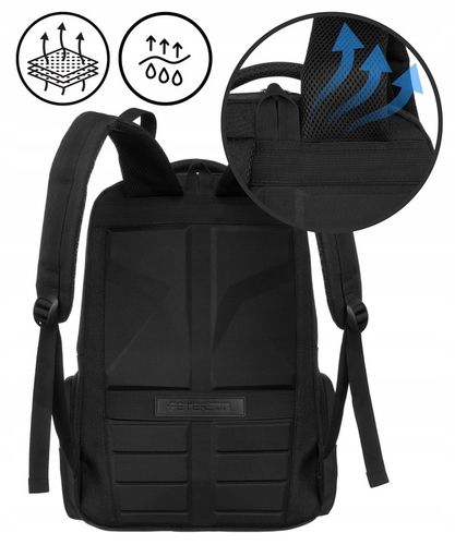 Plecak męski PETERSON do pracy pojemny funkcjonalny na laptopa miejski na Arena.pl