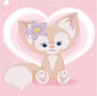 haft diamentowy 5d diy mozaika lisek 30x30