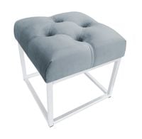 Pufa CHESTERFIELD LOFT ławka postawa biała BL06