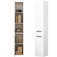 REGAŁ SZAFKA BIAŁA NOWOCZESNA STOJĄCA SŁUPEK WYSOKI LOFT 2 DRZWIOWY 174 CM