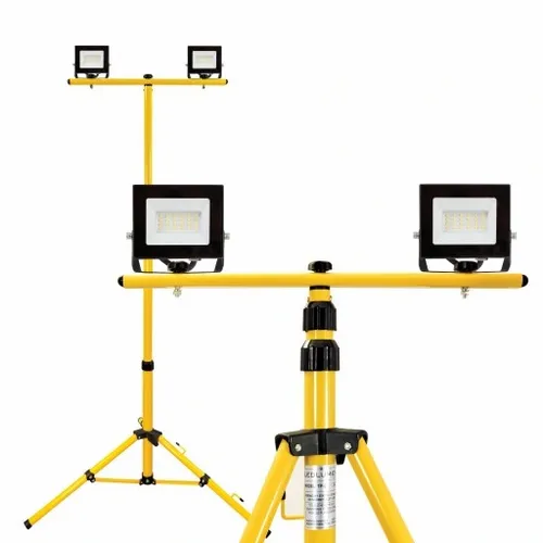 Naświetlacz LED 40W Halogen Statyw Stojak Budowlany Reflektor Lampa PREMIUM na Arena.pl