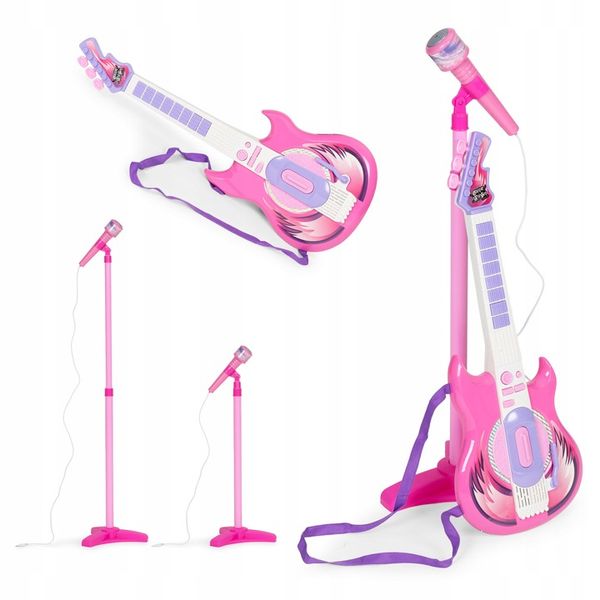 GITARA ELEKTRYCZNA MIKROFON STATYW DLA DZIECI MP3 zdjęcie 11