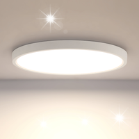 LAMPA ŁAZIENKOWA SUFITOWA LAMPA PLAFON LED BIAŁY 4000K DO SALONU IP44 24W