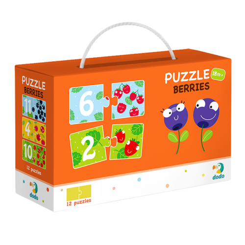Puzzle Dodo Toys Dodo 24 Elementów Puzzle 12X2 Cyferki - Jagódki 116 na Arena.pl