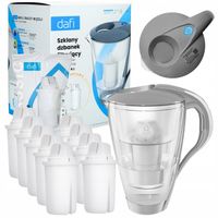 Szklany dzbanek filtrujący Dafi Crystal 2l z licznikiem LED + 10x Wkład