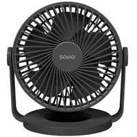 WENTYLATOR BIURKOWY CICHY MOCNY WIATRAK BEZPRZEWODOWY 4 TRYBY USB