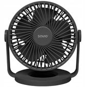 WENTYLATOR BIURKOWY CICHY MOCNY WIATRAK BEZPRZEWODOWY 4 TRYBY USB