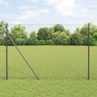 Słupek ogrodzeniowy. Szary 25 x 1,5 m (siatka 36 mm) Stal