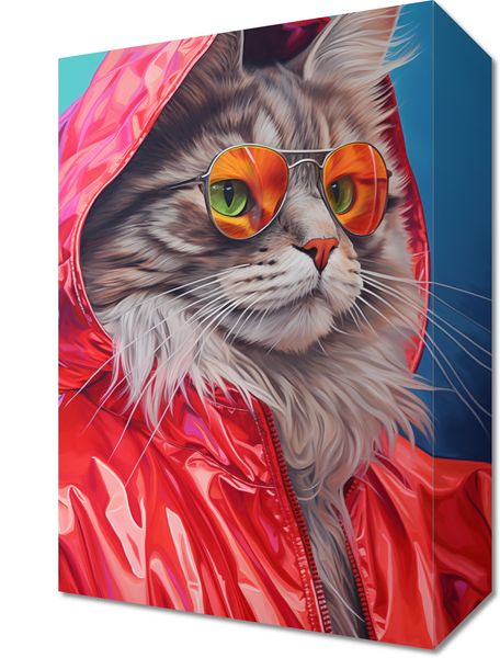 Obraz 20x30cm Kot w Stylu zdjęcie 1