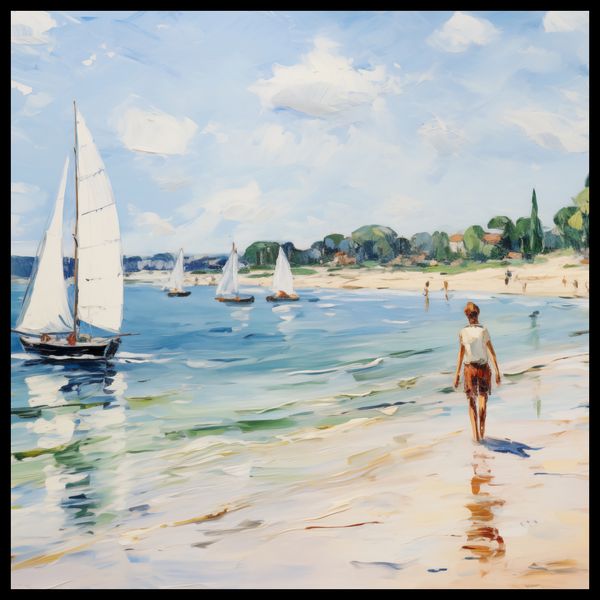 Plakat 80x80cm Życie na Brzegu zdjęcie 2
