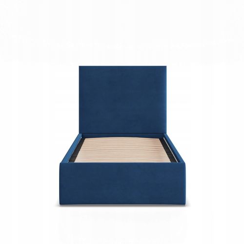 Łóżko Ramowe PAOLA JEDNOOSOBOWE Tapicerowane Pojedyncze VELVET NIEBIESKIE na Arena.pl