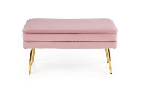 Ławka Vanel z pojemnikiem różowa/ złota na Arena.pl