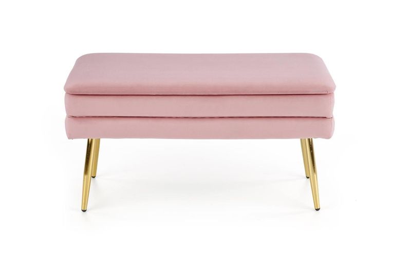 Ławka Vanel z pojemnikiem różowa/ złota zdjęcie 4