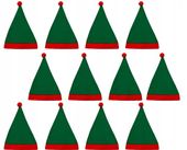 CZAPKA CZAPKI ELFA SKRZATA 12szt ŚWIĘTA BOŻEGO NARODZENIA MIKOŁAJ