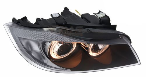 Reflektory lampy przednie BMW E90 E91 ringi black na Arena.pl