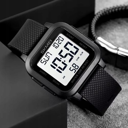 Zegarek męski SKMEI elektroniczny czytelna tarcza wiele funkcji na Arena.pl