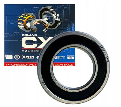 ŁOŻYSKO KULKOWE 203511 PROSTE JEDNORZĘDOWE 20x35x11 DO TACZKI na Arena.pl