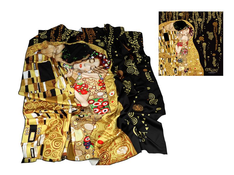 Chusta - G. Klimt, Pocałunek (CARMANI) zdjęcie 2