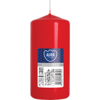 Świeca pieńkowa walec BISPOL Aura sw50/100-030 (czerwona) ~20h