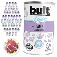 BULT LIGHT mokra karma dla psa Jagnięcina puszka 48x400g Lekkostrawna