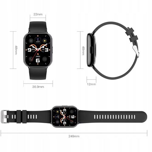 Smartwatch damski z funkcją rozmów i powiadomień puls kroki sen menu PL na Arena.pl