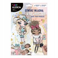 KIDEA KREATYWNY ZESTAW NAKLEJKI STWÓRZ WŁASNĄ KSIĘŻNICZKĘ