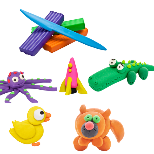 Ciastolina Plastelina Masa Do Modelowania Foremki Zestaw 16 Kolorów 41186 na Arena.pl