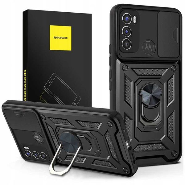 Spacecase Camring Motorola Moto G60 Black zdjęcie 1