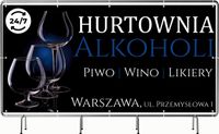 BANER REKLAMOWY OCZKOWANY 200x100cm projekt w cenie HURTOWNIA ALKOCHOLI