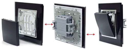 GNIAZDO GNIAZDKO SZKLANE POJEDYNCZE PODTYNKOWE BOLCEM BIAŁE USB C PREMIUM na Arena.pl