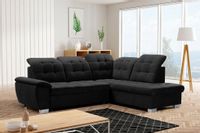 Nowoczesny Narożnik LOTTA - VENTE - NERO