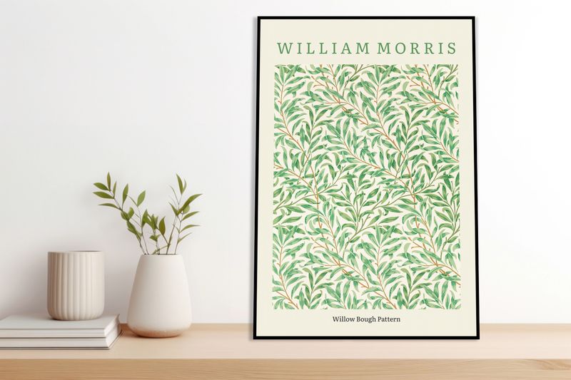 Obraz 50x70cm Design Willow Bough Pattern, Morris Vintage do Salonu zdjęcie 4