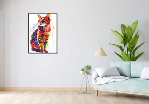 Plakat 64x90cm Nasycony Kot na Arena.pl