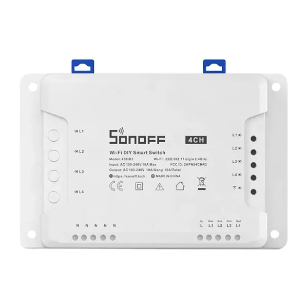 Inteligentny przełącznik WiFi SONOFF 4CHR3 zdjęcie 3