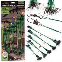 STALOWE PRZYPONY STALKI NA SZCZUPAKA 100 SZT