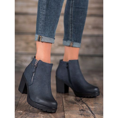 Granatowe Botki Na Platformie r.39 na Arena.pl