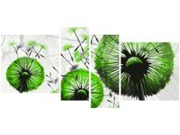 120CM 55 OBRAZ 4 ELEM LIMONKOWE DMUCHAWCE ŚCIENNY