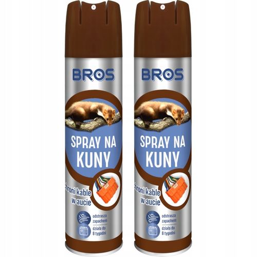 SPRAY Środek NA KUNY ODSTRASZACZ KUN Bros pakiet na Arena.pl