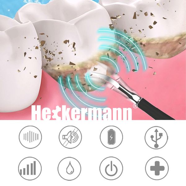 Szczoteczka Do Zębów + Scaler Heckermann Lc-H156 Czarna zdjęcie 7