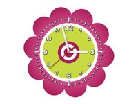 40X40CM ZEGAR DUŻY FIOLETOWY KWIAT OBRAZ