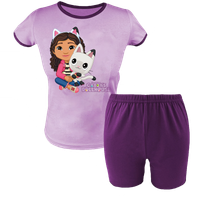 Krótka Piżama dziecięca - Koci Domek Gabi