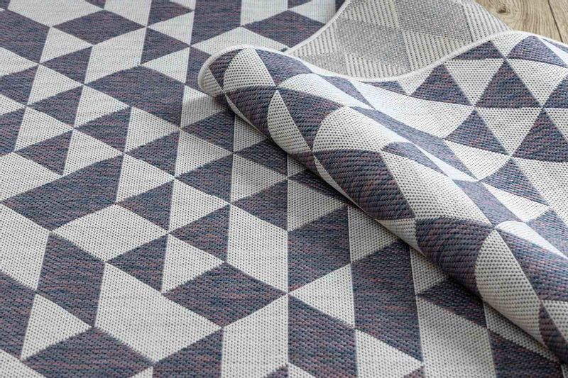 RUG/LU/VINEA/GEOMETRIC/CREAM+BLUE/80x150 zdjęcie 8