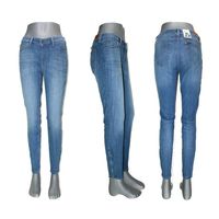 Damskie jeansy Lee Scarlett -Cropped rurki z zamkami L30CPFYO - W29/L33